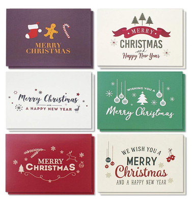 Cartoline d'auguri di vacanza invernale, retro carta di Buon Natale di progettazione moderna