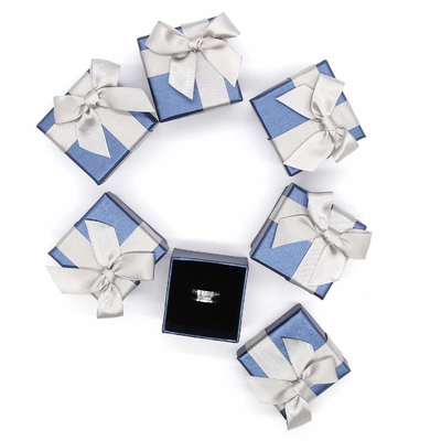 Il CE quadrato/SGS della scatola di carta di colore di forma ha certificato con la cravatta a farfalla blu