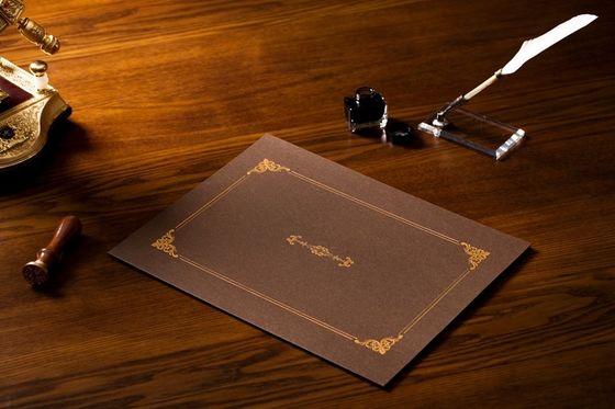 La cartella della carta pergamena per la conservazione certifica i servizi ODM/dell'OEM di sostegno
