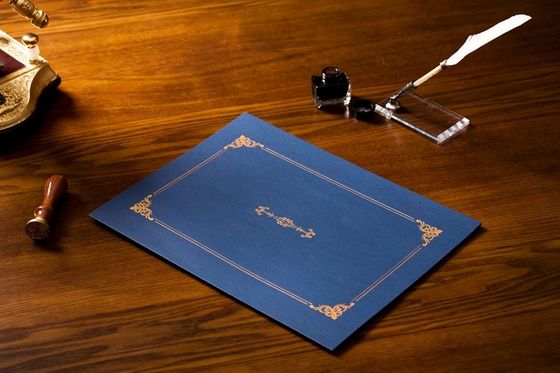 Il CE blu di timbratura caldo/SGS del supporto del documento e del certificato di raduno ha approvato